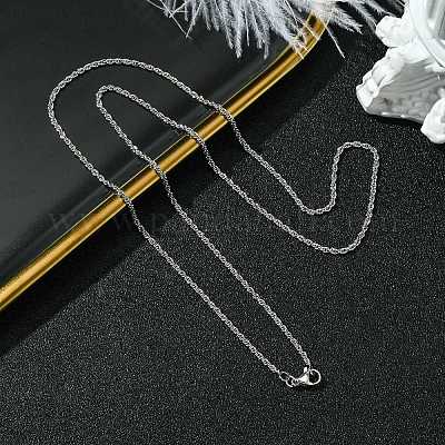 2 мм стойка покрытие латунная веревка цепи ожерелья для женщин мужчин MAK-L044-59P-1