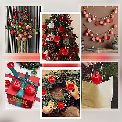 10шт пенопластовая имитация яблока модель AJEW-PH0011-63-1