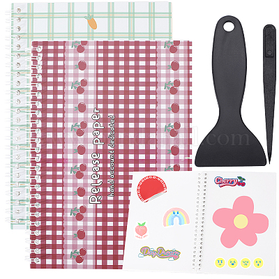 Блокнот для сбора наклеек формата А5 с отрывными листами на спирали AJEW-CP0007-85A-1