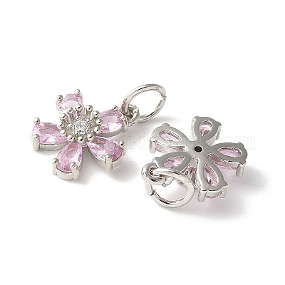 Латунные микро проложить кубического циркония подвески KK-U067-03P-03-1