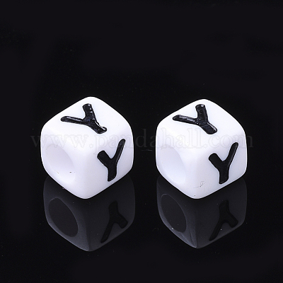 Акриловые бусины с горизонтальными отверстиями&nbsp;X-PL37C9129-Y-1