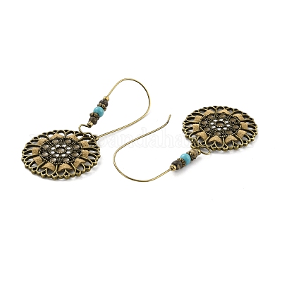 Винтажные серьги с подвесками Bohemia EJEW-I261-01AB-1