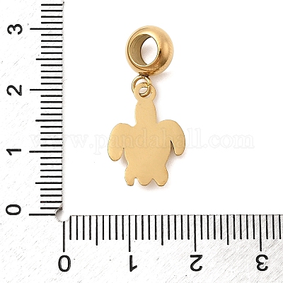 Подвески-шармы в виде морских животных из нержавеющей стали 304 STAS-D153-04A-G-1