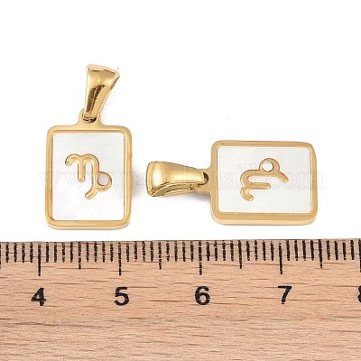 Подвески из натуральных белых ракушек созвездия STAS-M338-01D-G-1