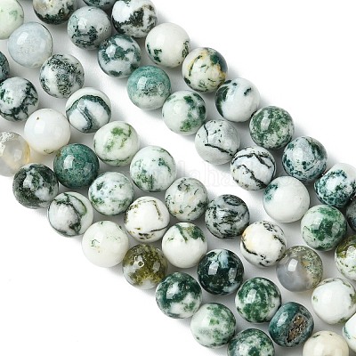 Натурального дерева агат бисер нитей X-G-K194-8mm-02-1