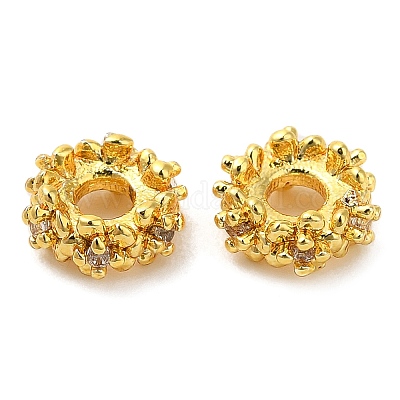 Стойки обшивки латунь микро проложить кубического циркония бусы KK-A186-01C-G-1