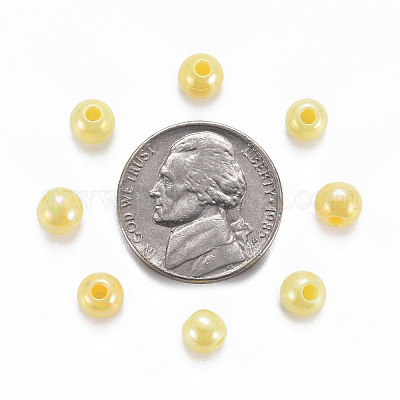 Непрозрачные акриловые бусины MACR-S370-D6mm-A10-1