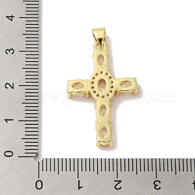 Стойки обшивки латунь микро проложить Циркон подвеску KK-P272-09G-1