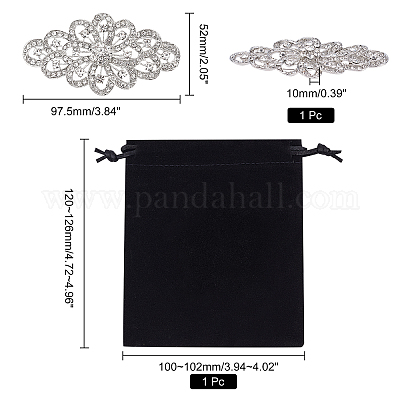 Роскошная брошь с кристаллами и стразами JEWB-CA0001-07P-1