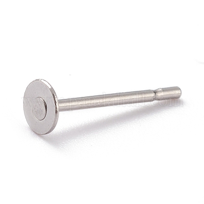 Фурнитура для сережек-гвоздиков из нержавеющей стали марки 304 STAS-J031-08-1