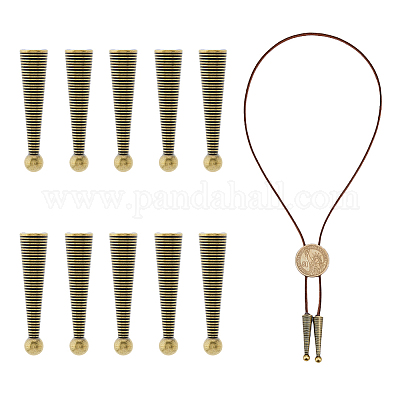 10 шт. концы шнура из сплава FIND-FH0009-40AB-1