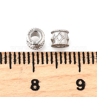 925 бусина из чистого серебра с микропаве и прозрачным фианитом STER-F061-02A-P-1