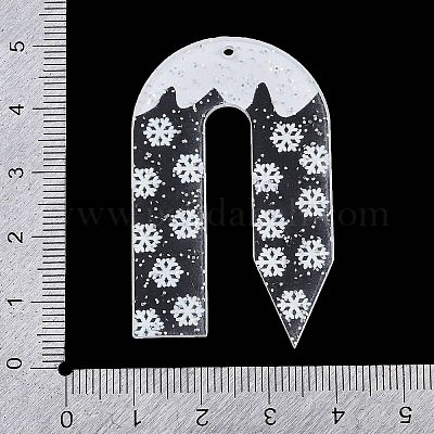 Акриловые подвески на рождественскую тематику OACR-Q100-06B-1