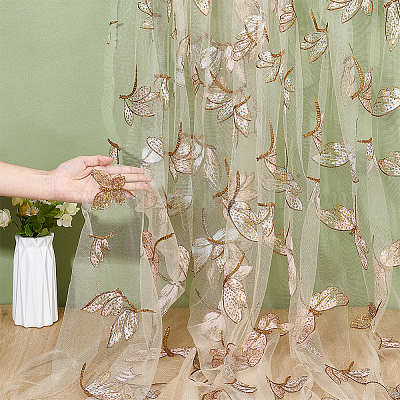 Полиэстеровая ткань с узором «бабочка и стрекоза» FIND-WH0816-050B-1