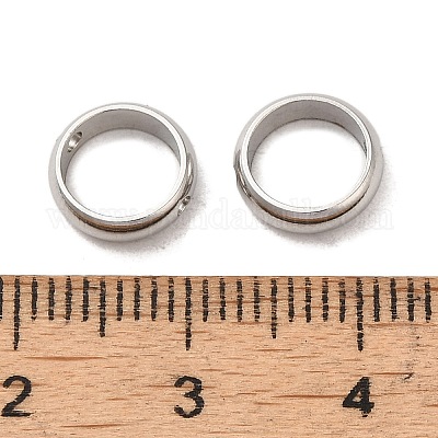 Рамки для бусин из нержавеющей стали 201 STAS-O130-06P-B-1