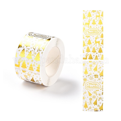 Прямоугольные наклейки на рождественскую тематику DIY-B045-01A-1