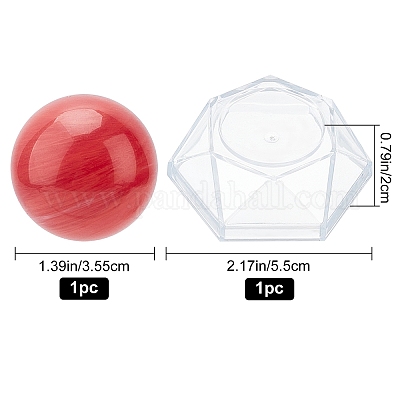 2шт 2 стиля натуральный кварцевый хрустальный шар DJEW-CP0001-08-1