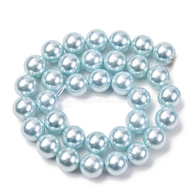 Гальванические оболочки жемчужные бусы пряди BSHE-G041-12mm-03-1