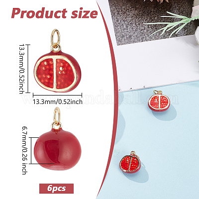 Кулоны с эмалью из латуни KK-ME0003-37-1