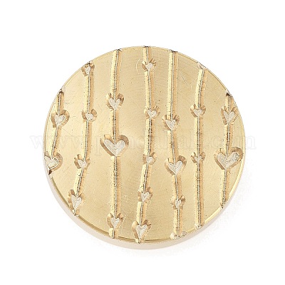 Текстура тема круглая латунная головка штампа AJEW-M036-06H-G-1