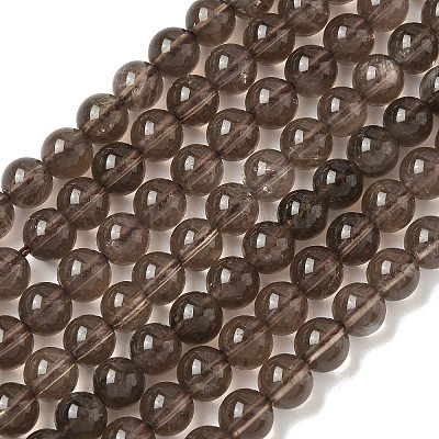 Природный дымчатый кварц нитей бисера X-G-D840-62-6mm-1