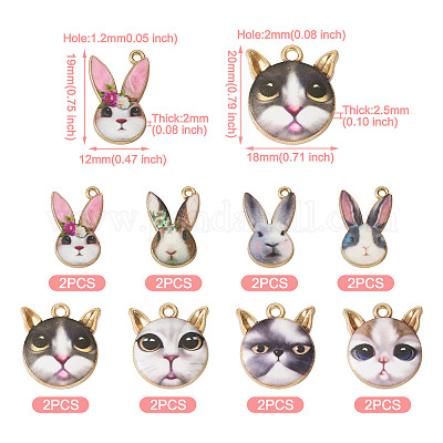 16 шт. 8 стильные подвески из эмалированного сплава с покрытием ENAM-TA0001-48-1