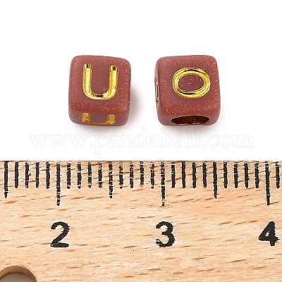 Непрозрачные акриловые бусины OACR-H046-01F-1