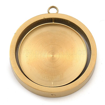 Оправы для подвесок из нержавеющей стали 304 в виде кабошонов STAS-M084-04G-1