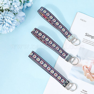 Брелок из железа с полиэстеровой окантовкой KEYC-WH20054-011B-1