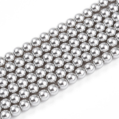 Выпечка из окрашенного перламутрового стекла жемчужные бусинки HY-N002-3mm-A03-1