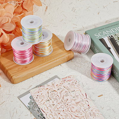 5 рулон двухцветного сегментного окрашенного нейлонового шнура NWIR-FH0001-04B-1