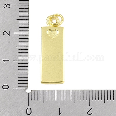 Латунные микропаве прозрачные подвески с фианитом KK-P266-06G-W-1