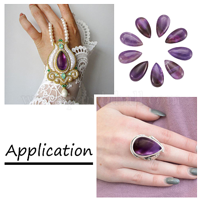 Природный аметист кабошонов G-N326-72C-1