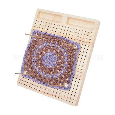 Прямоугольная деревянная доска для вязания крючком DIY-BC0013-51B-1