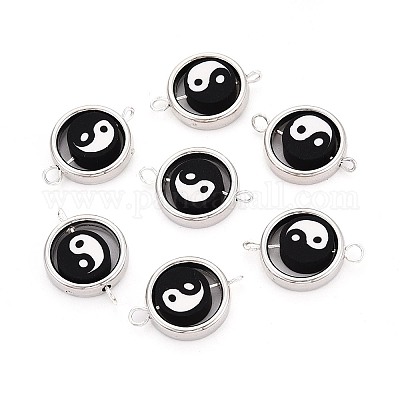 Полимерные глиняные бусины с пластиковой оправой ccb подвески CLAY-T022-35M-01B-1