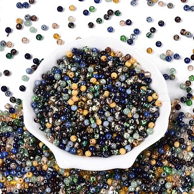 Краска для выпечки пикассо стеклянные бусины SEED-N007-35-1