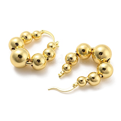 Круглые серьги-кольца EJEW-G355-14G-1