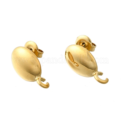 Фурнитура для сережек-гвоздиков из нержавеющей стали 304 STAS-H233-30G-1