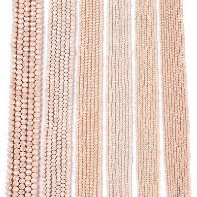 Стеклянные бусины с гальваническим покрытием  EGLA-A044-P2mm-B05-1