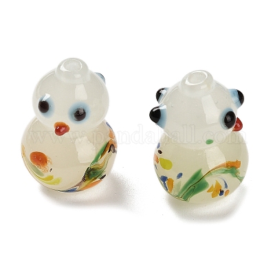 Бусы лэмпворк ручной работы LAMP-A005-04F-1