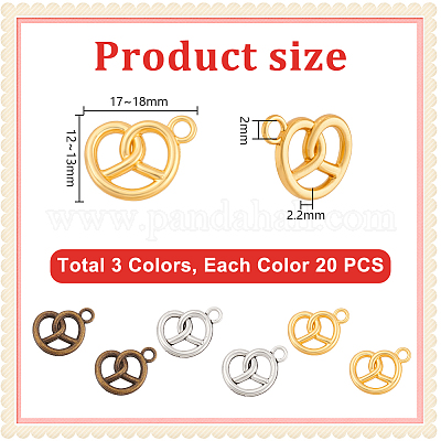 60шт 3 цвета подвески из цинкового сплава&nbsp;FIND-PH0028-71-1