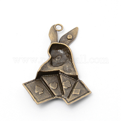 Подвески из цинкового сплава в стиле ретро PALLOY-WH0079-29AB-RS-1