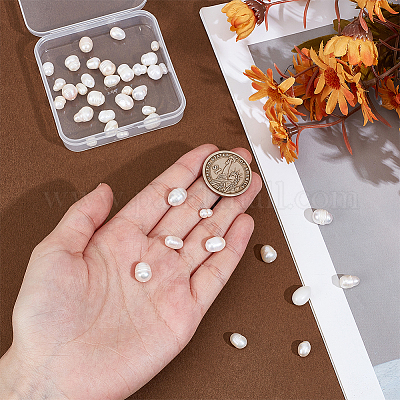 40 шт. 5 вида бусин из натурального культивированного пресноводного жемчуга PEAR-PH0001-32-1