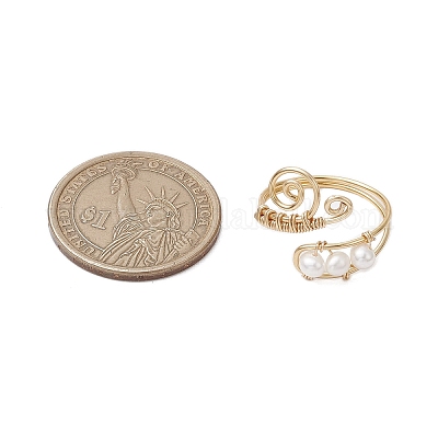 Латунные открытые кольца манжеты RJEW-JR00837-01-1