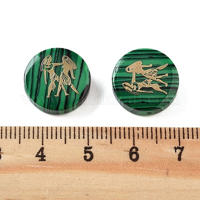 Синтетические малахитовые шарики G-F775-D11-1