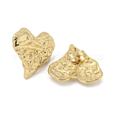 Серьги-гвоздики из нержавеющей стали 304 EJEW-R157-02G-1