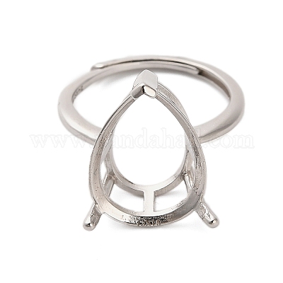 Кольцо-солитер из стерлингового серебра с родиевым покрытием 925 шт. STER-NH0016-01D-P-1