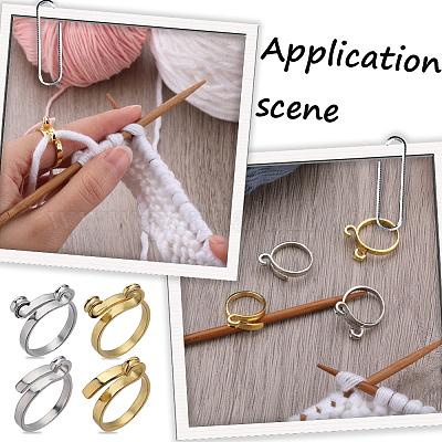 8 шт. 4 стильных кольца-манжеты из сплава RJEW-SC0001-10-1