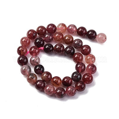 Природного кварца клубники нитей бисера&nbsp;G-J373-16-10mm-01-1