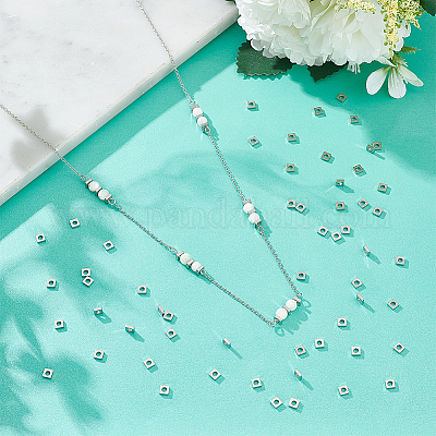 100 шт. бусины из нержавеющей стали марки 304 STAS-UN0053-03-1